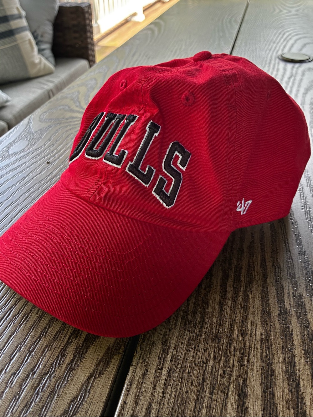 '47 Chicago Bulls Red Adjustable Hat with Team Tag NWOT!